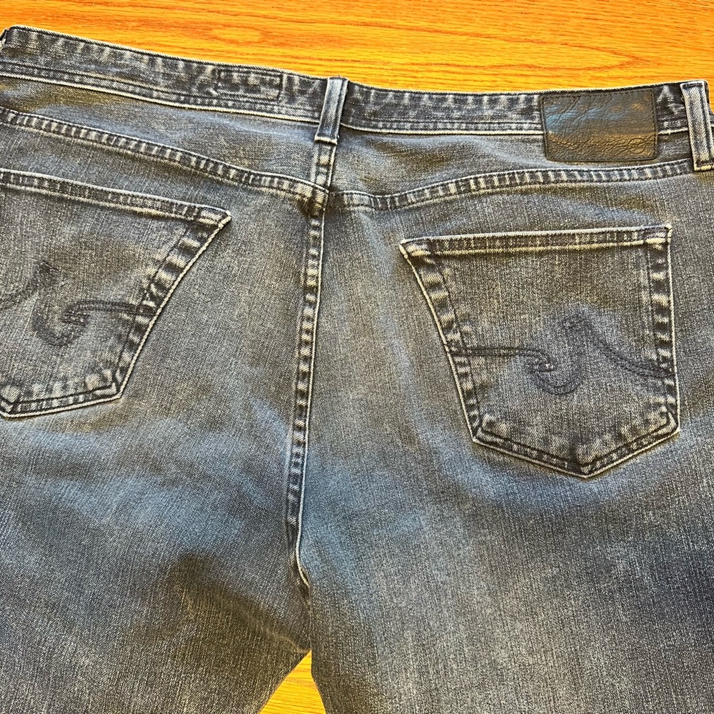 AG Adriano Goldschmied Blue The Graduate Tailored Leg Jeans Mens Size 38 x 32 - Picture 5 of 7
